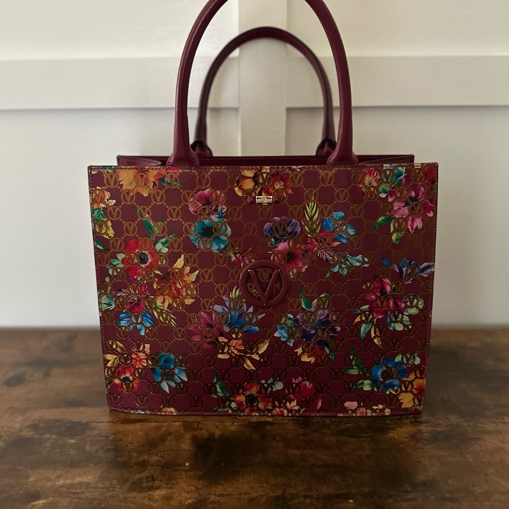 Valentino Flowery Monogram Tote